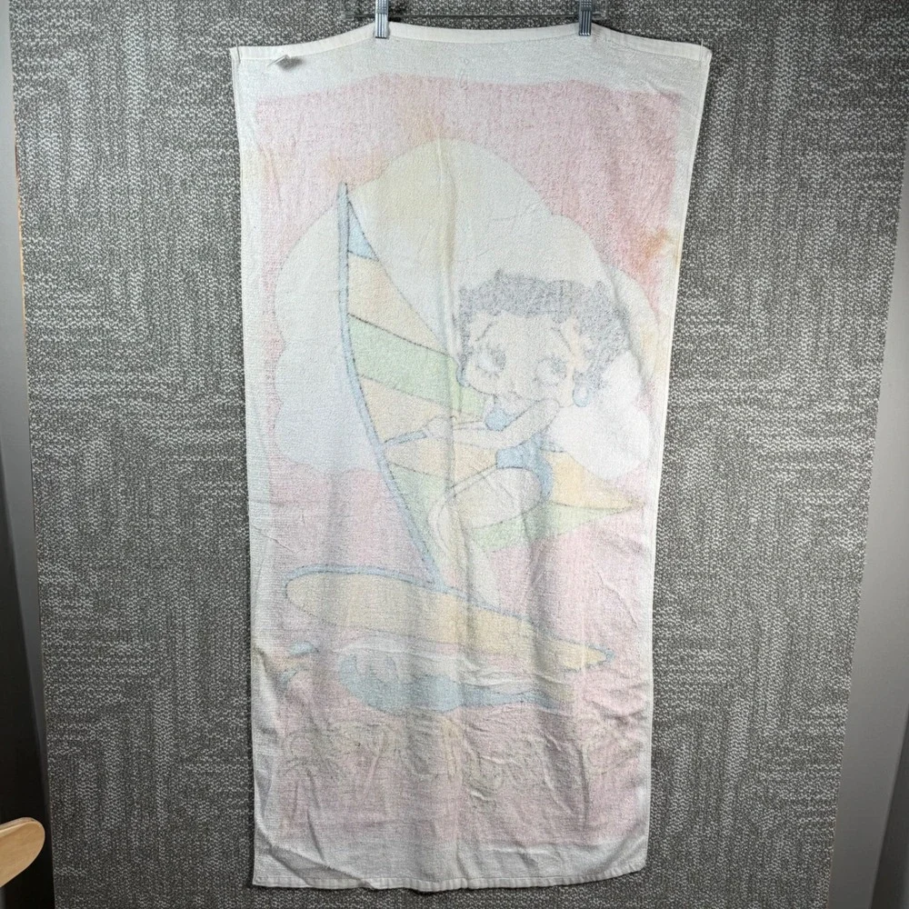 Jay Franco Betty Boop Windsurfing Beach Towel Vintage Cotton Fleischer Studio